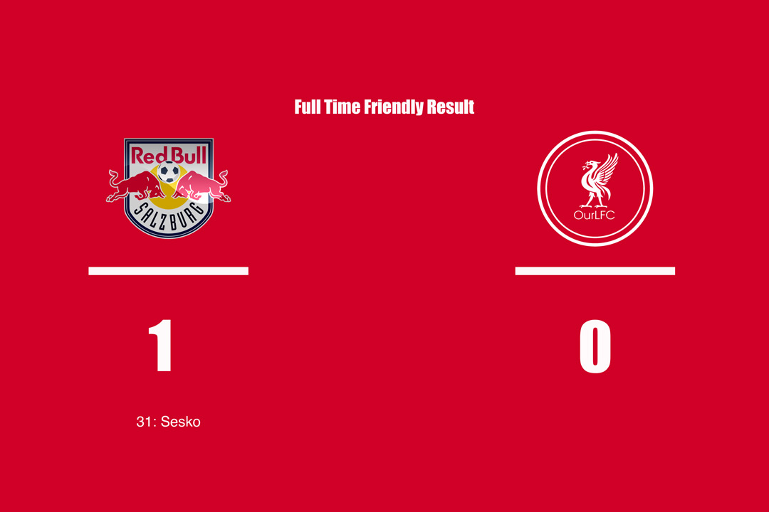 Full Time: RB Salzburg 1-0 Liverpool