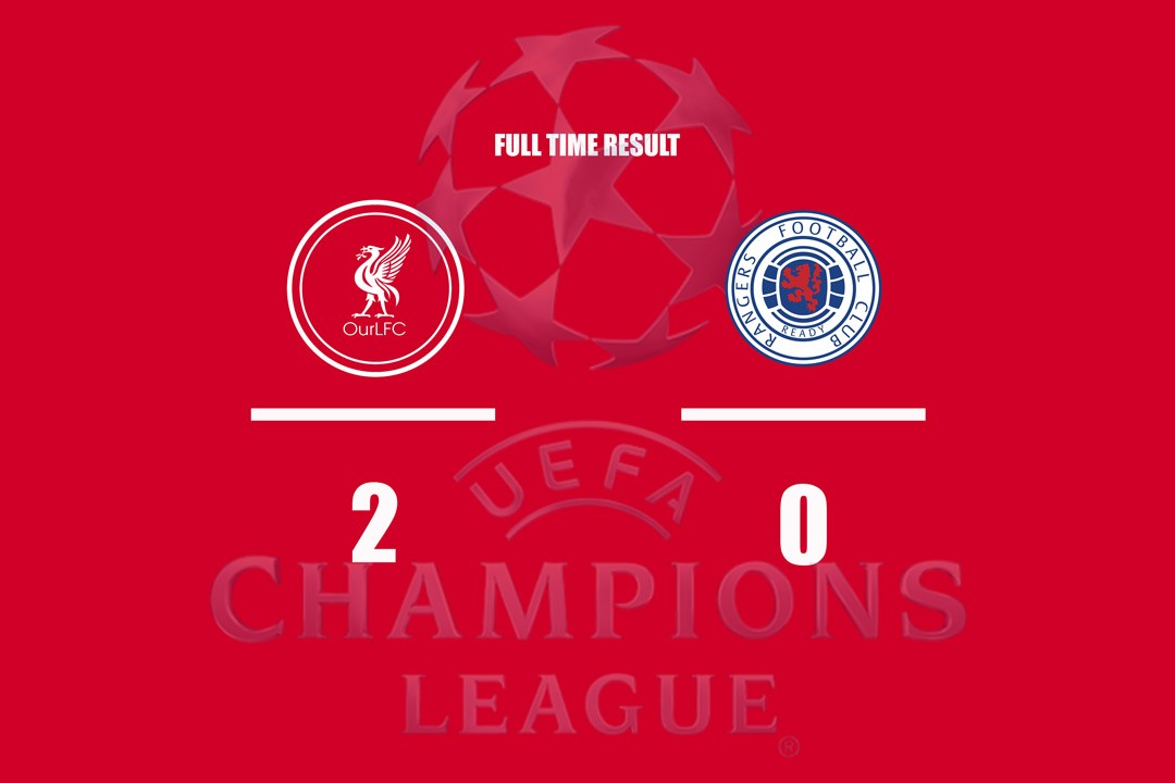 Full Time: Liverpool 2-0 Rangers