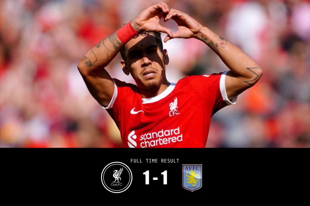 FT: Liverpool 1-1 Aston Villa