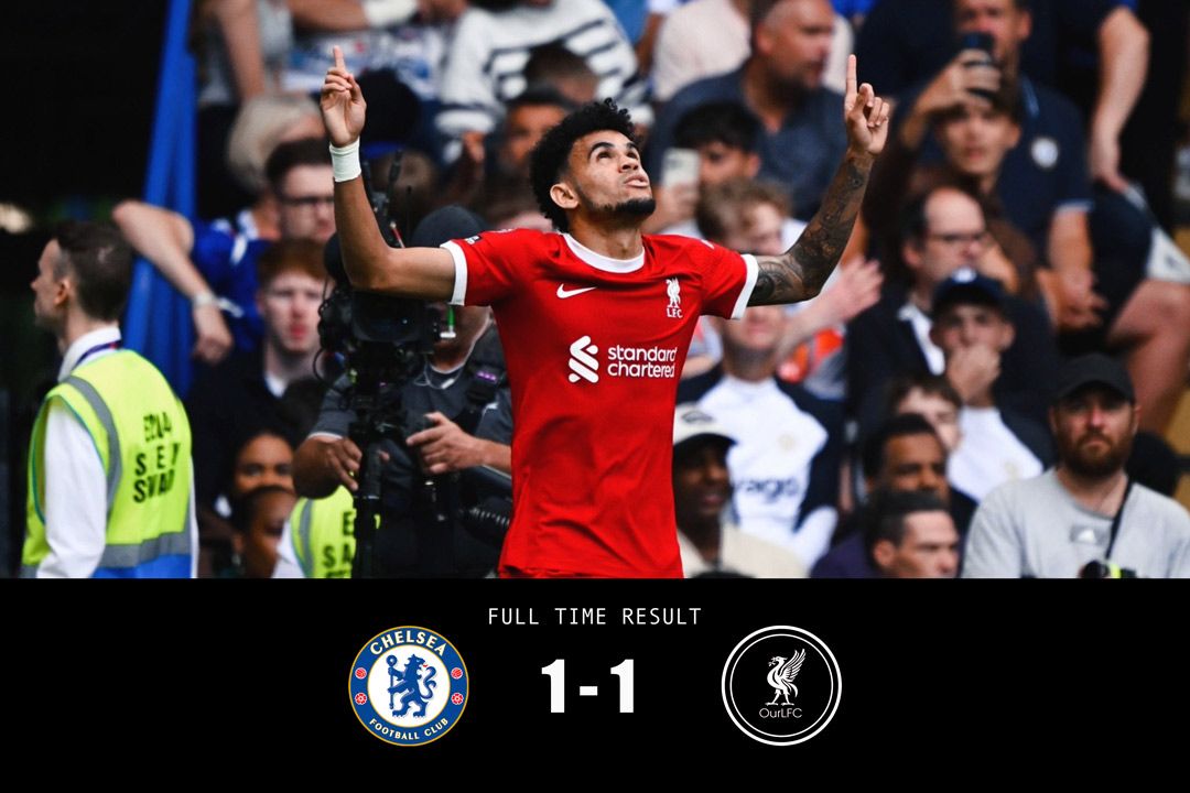 RESULT: Chelsea 1-1 Liverpool