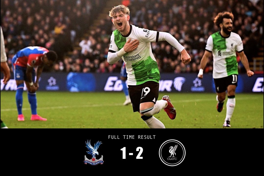 RESULT // Crystal Palace 1-2 Liverpool